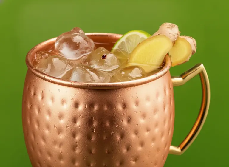 Alkoholfreier Moscow Mule im Glas