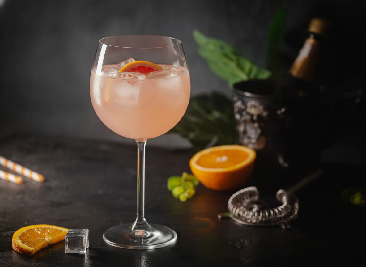 Alkoholfreier Spritz mit Grapefruit