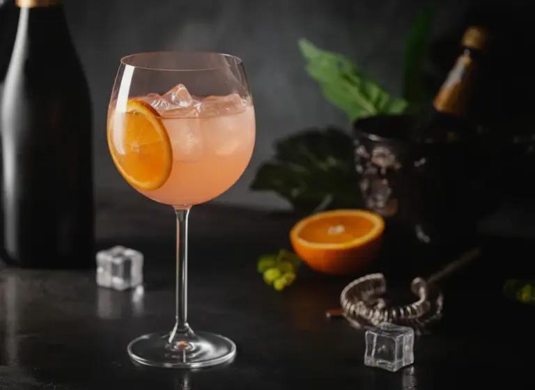 Aperol Gin Spritz im Glas
