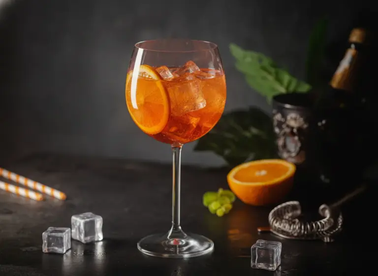 Aperol Spritz alkoholfrei im Glas