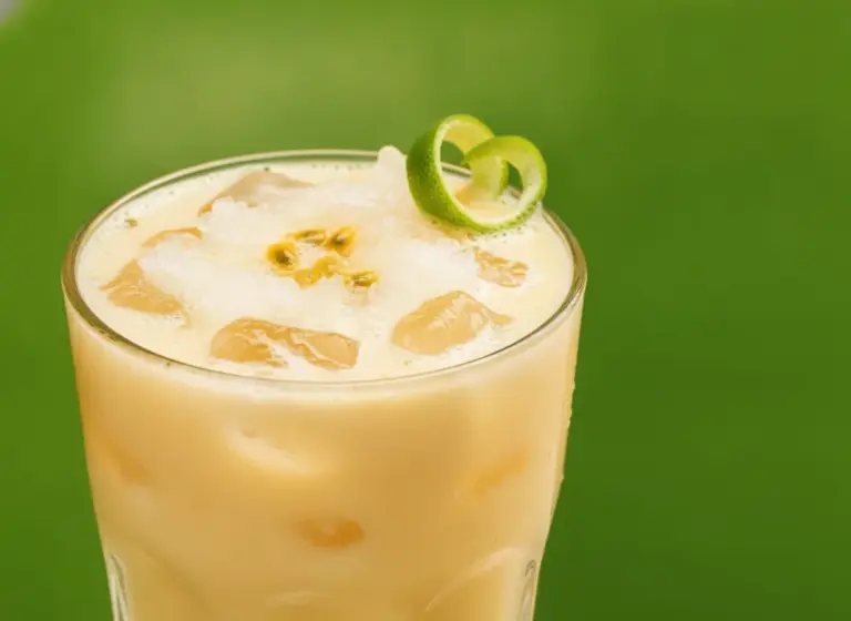 Batida de Maracujá im Glas