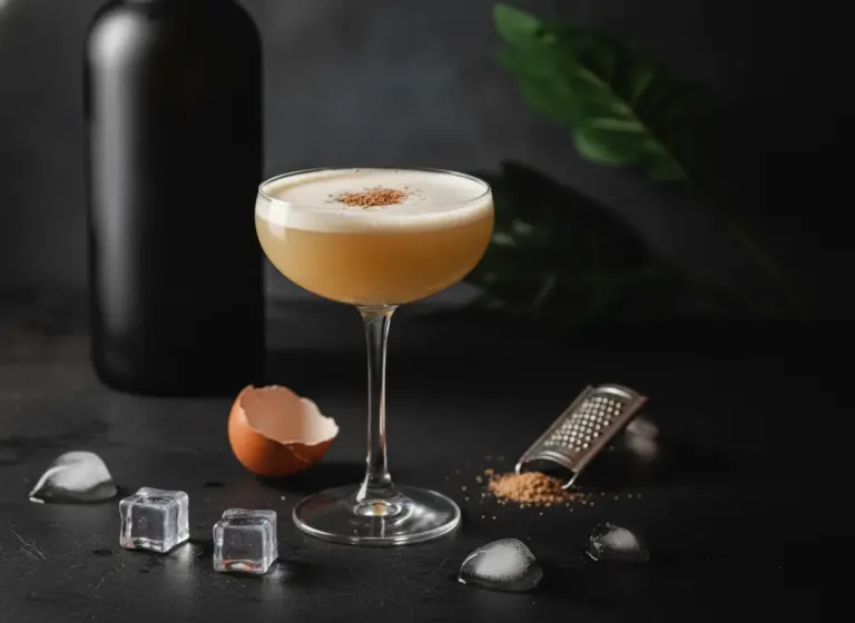 Calvados Flip im Glas