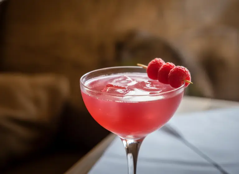 Clover Club ohne Eiweiß im Glas