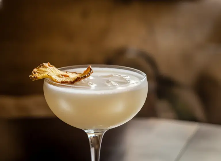 Coconut Daiquiri mit Ananas im Glas