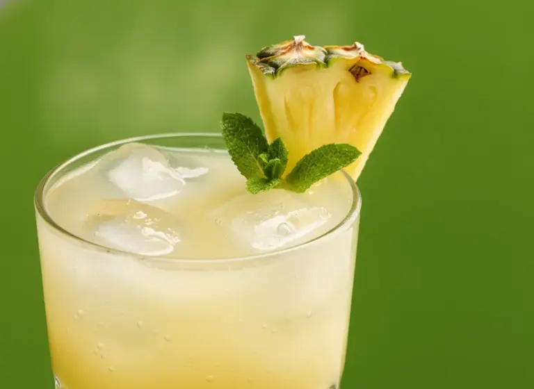 Coconut Water Pineapple im Glas