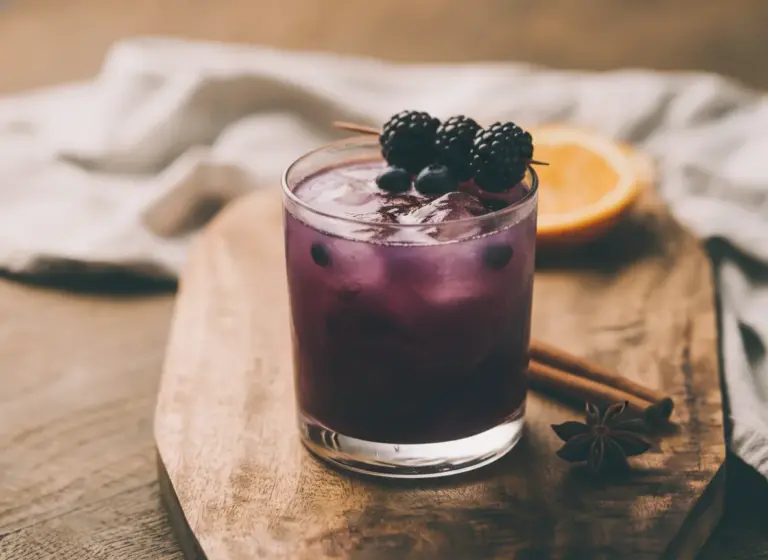 Colada Morada im Glas