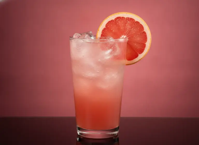 Cranberry-Grapefruit-Fizz im Glas