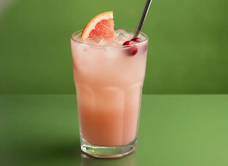 Cranberry-Grapefruit-Gin-Fizz im Glas