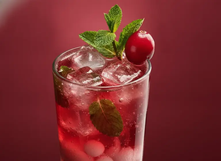 Cranberry Mojito im Glas