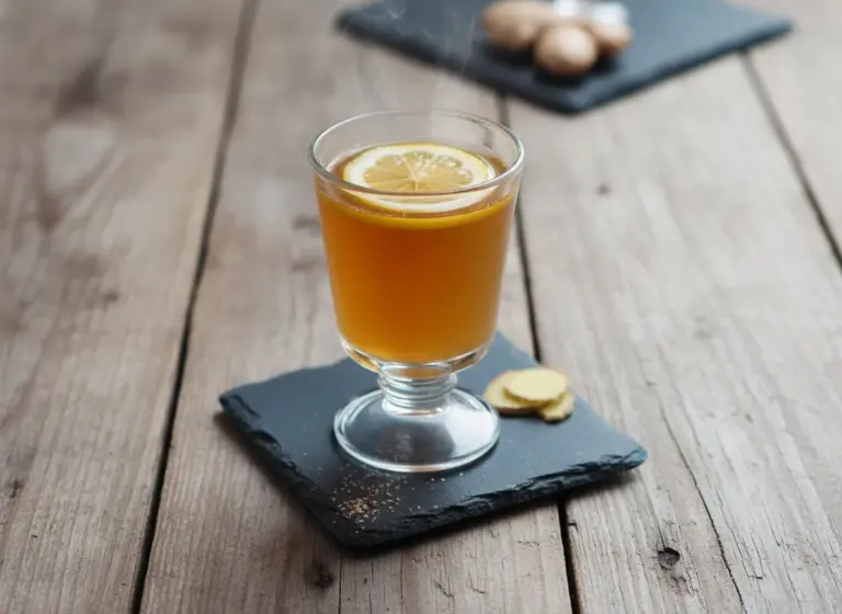Dark & Stormy Toddy im Glas