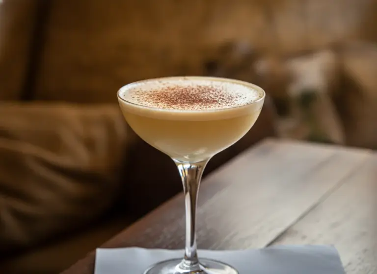 Eierlikör-Martini im Glas