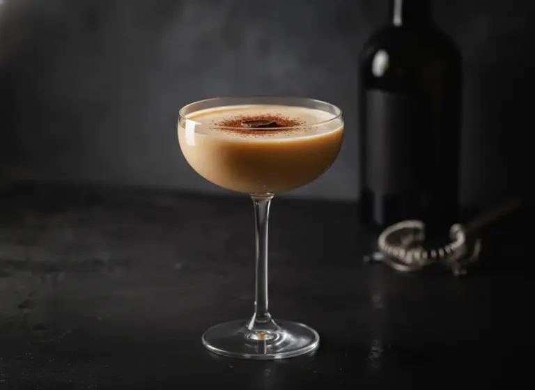 Eierlikör-Schokoladen-Cocktail im Glas