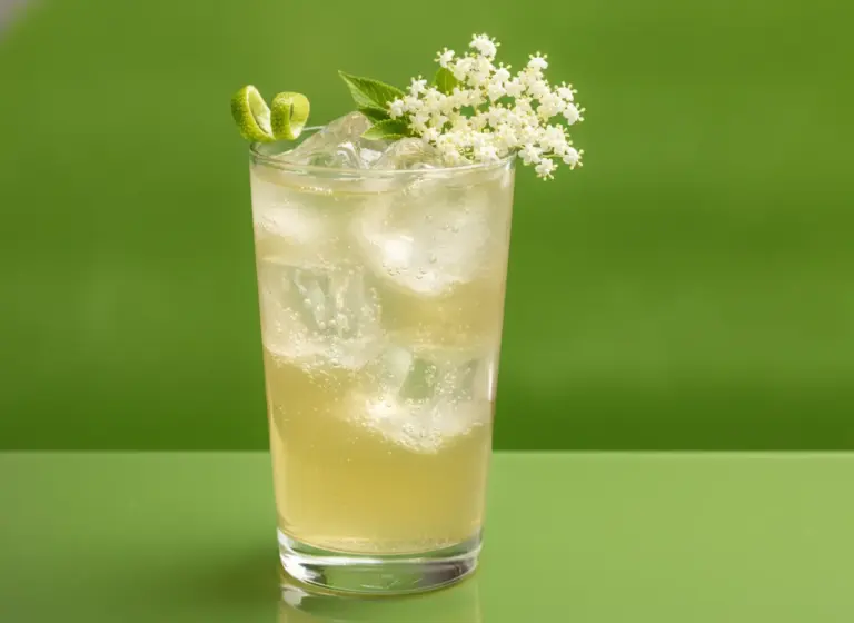 Elderflower Tonic im Glas