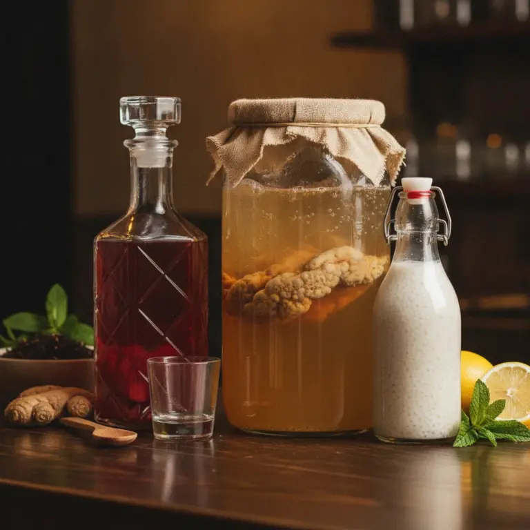 Fermentierte Drinks in der Bar: Kombucha, Kefir und Shrubs