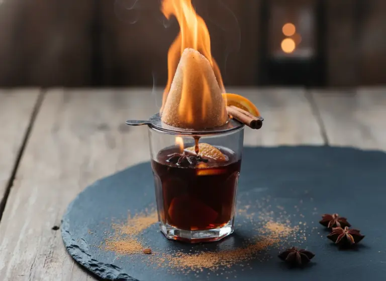 Feuerzangenbowle Cocktail im Glas