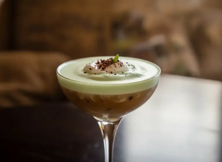 Frozen Coffee Grasshopper im Glas