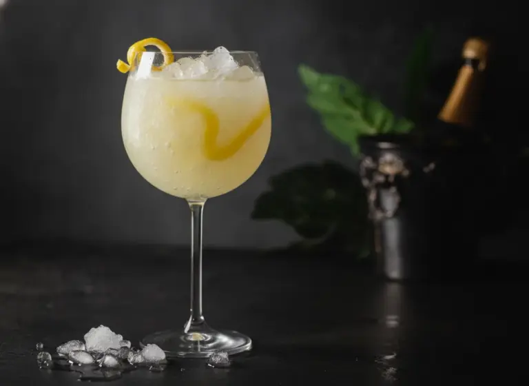 Frozen Limoncello Spritz im Glas