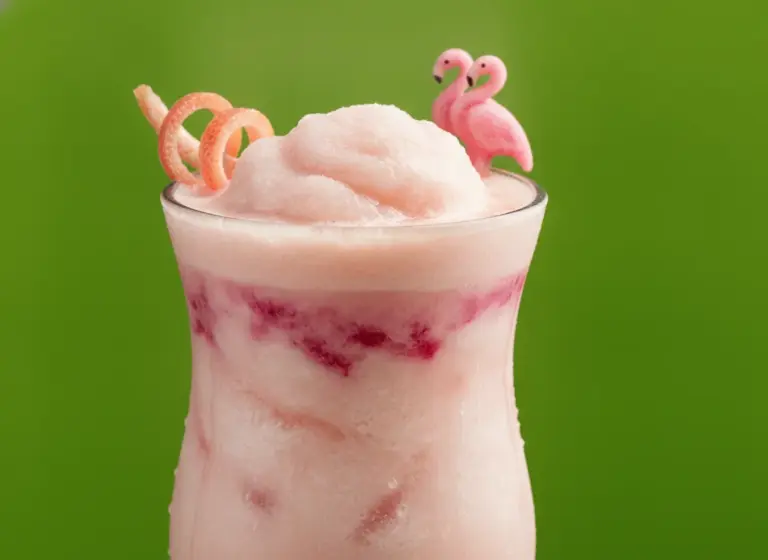Frozen Pink Flamingo im Glas