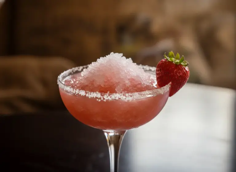 Frozen Strawberry Margarita im Glas