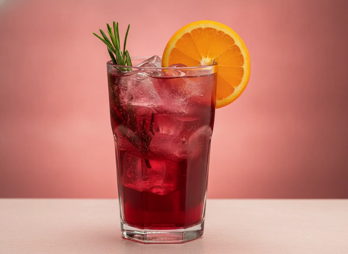 Gin, Hibiskus & Tonic — Hibiskustee