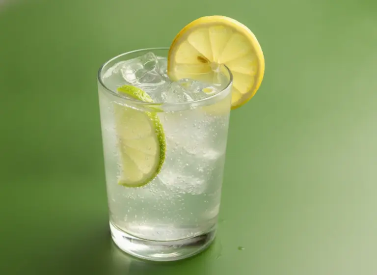 Gin Rickey im Glas