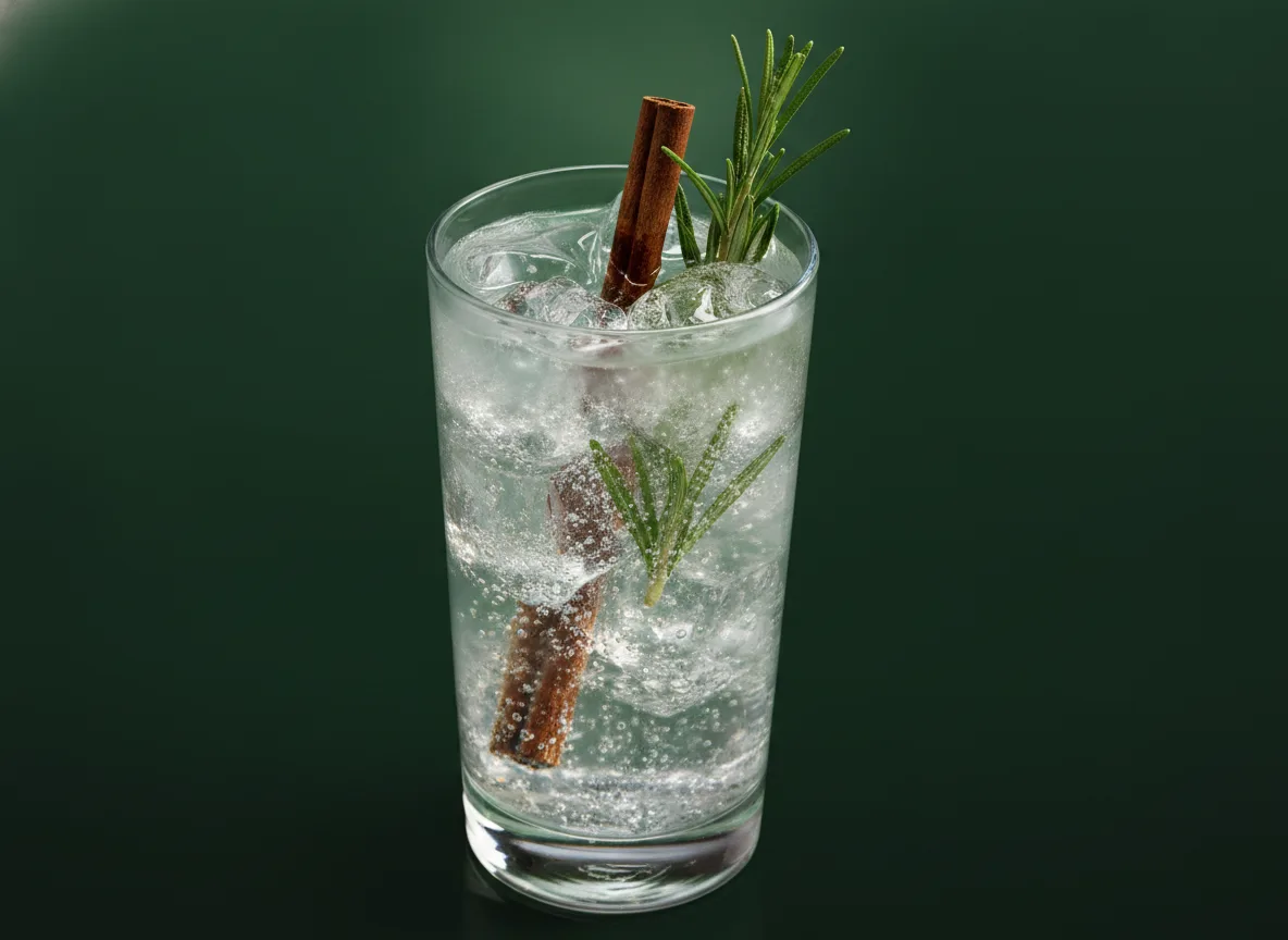 Gin & Tonic mit Zimt und Rosmarin
