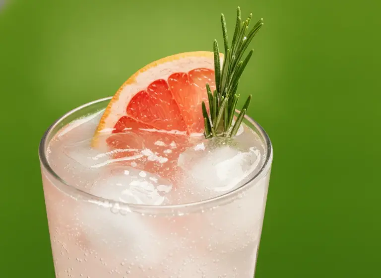 Gin Tonic Rosmarin mit Grapefruit im Glas
