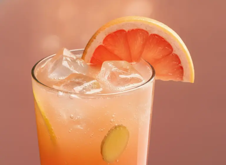Ginger Grapefruit Fizz im Glas