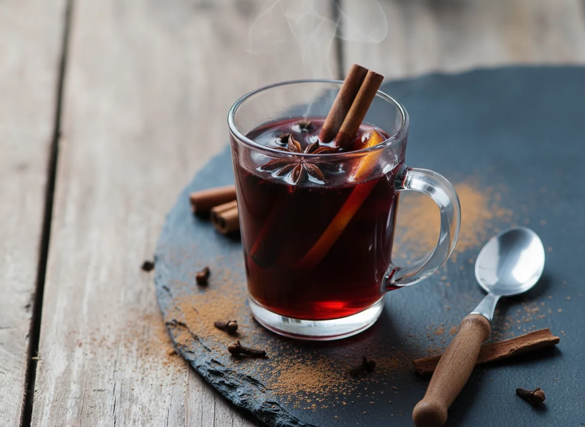 Glühwein mit Rum