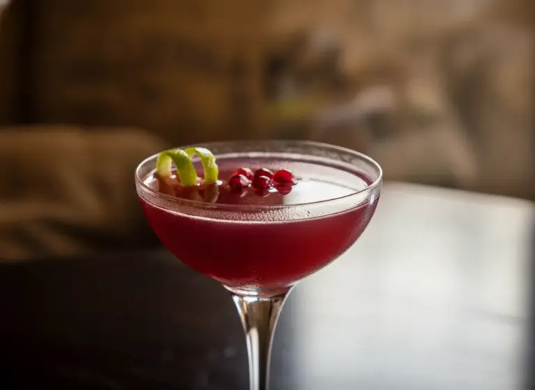 Granatapfel-Hemingway im Glas