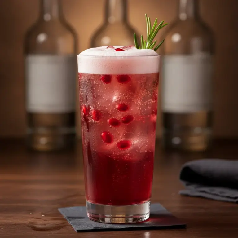 Granatapfel-Rosmarin Fizz – das Rezept
