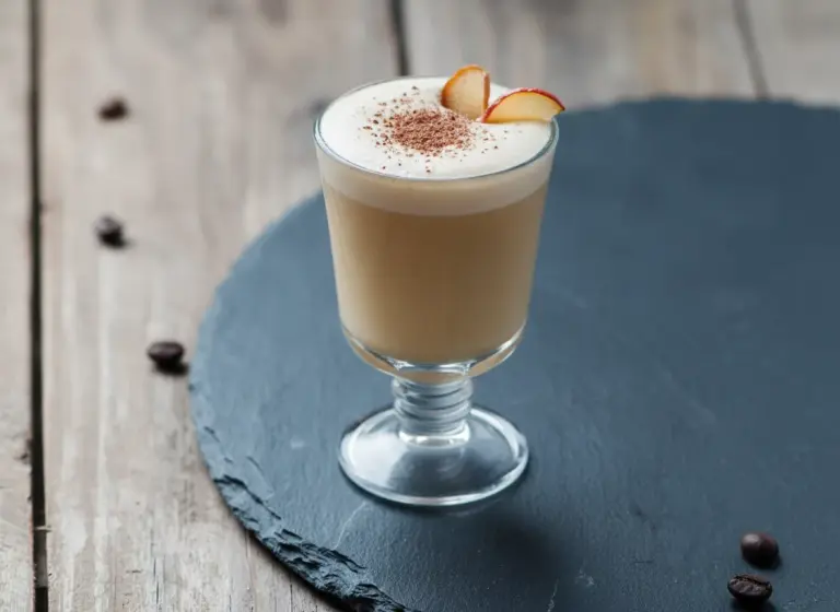 Hot Calvados Flip im Glas