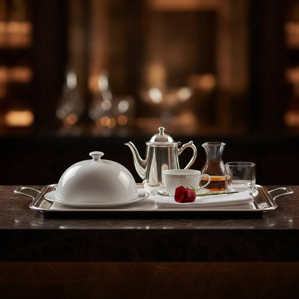 Hotellerie und Empfang – Roomservice: Von der Bestellung bis zum Abräumen