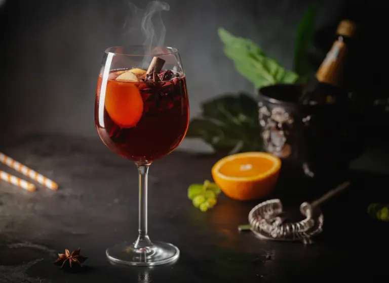 Ingwer-Hibiskus-Punsch im Glas