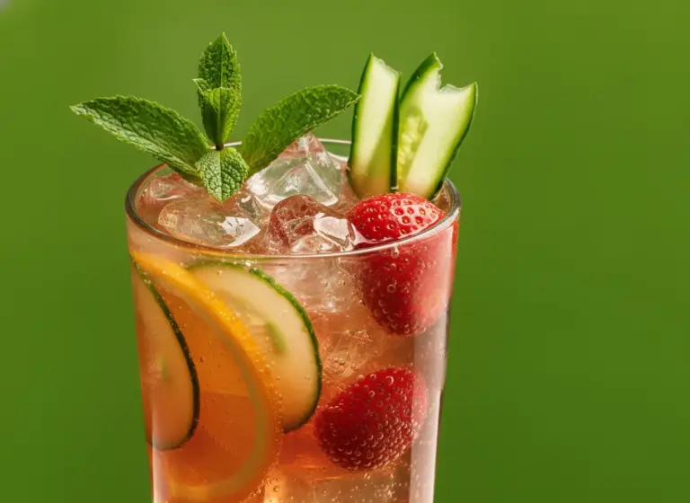 Klassischer Pimm’s Cup im Glas
