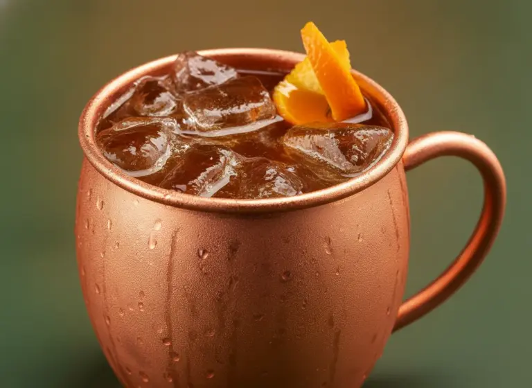 Kräuter Mule im Glas