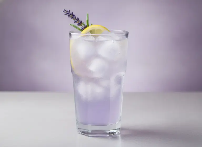 Lavendel-Limonade im Glas