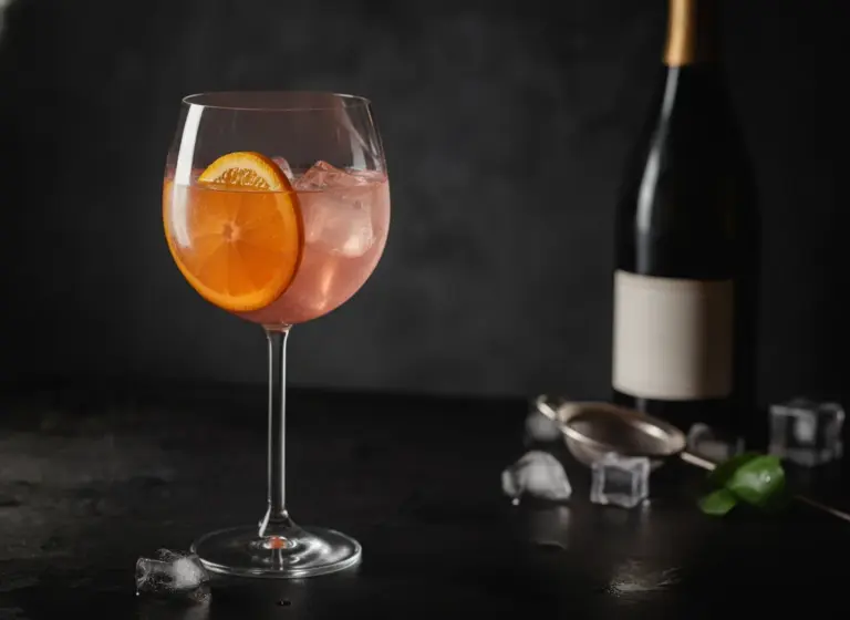 Lemon Rosé im Glas