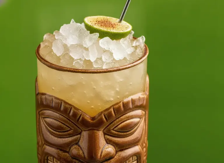 Mer du Sud Swizzle im Glas