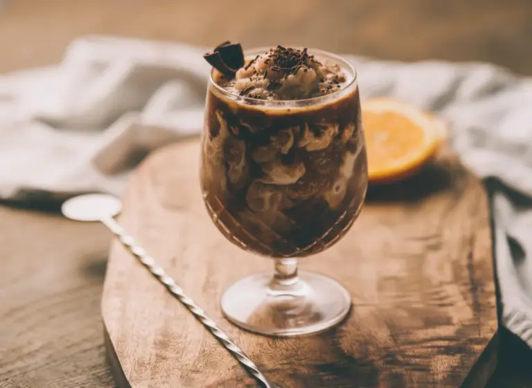Mocca Slush im Glas