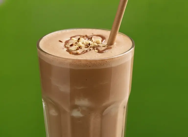Nutella Vanille Shake im Glas