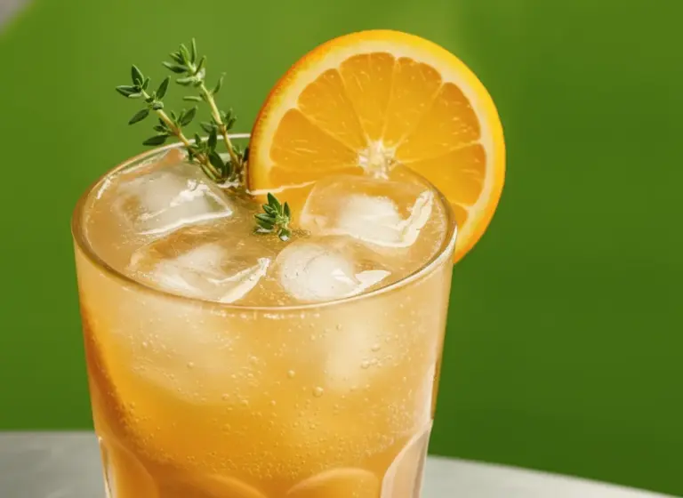 Orange & Thyme Cooler im Glas