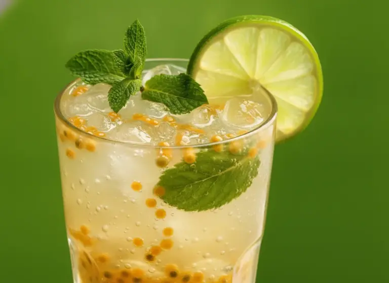 Passion Fruit Molecular Mojito im Glas