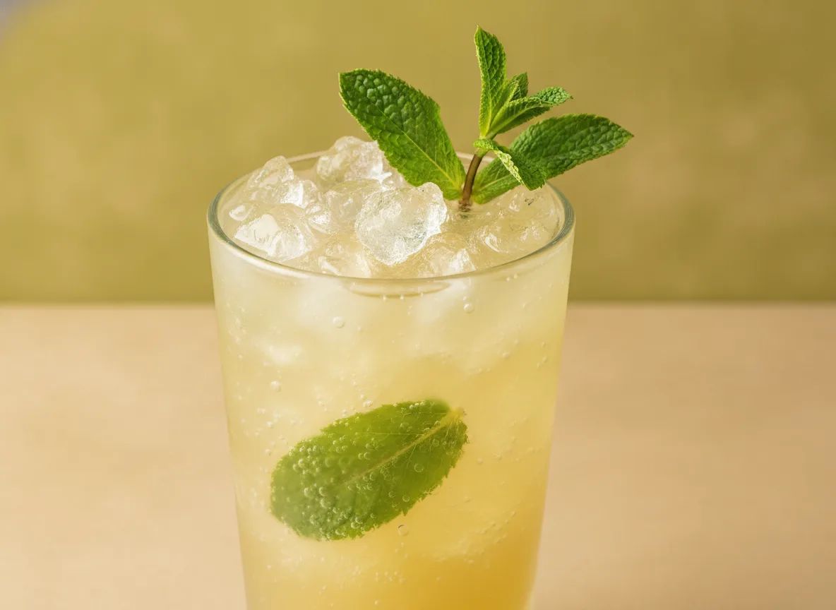 Pineapple Rum Fizz mit Minze