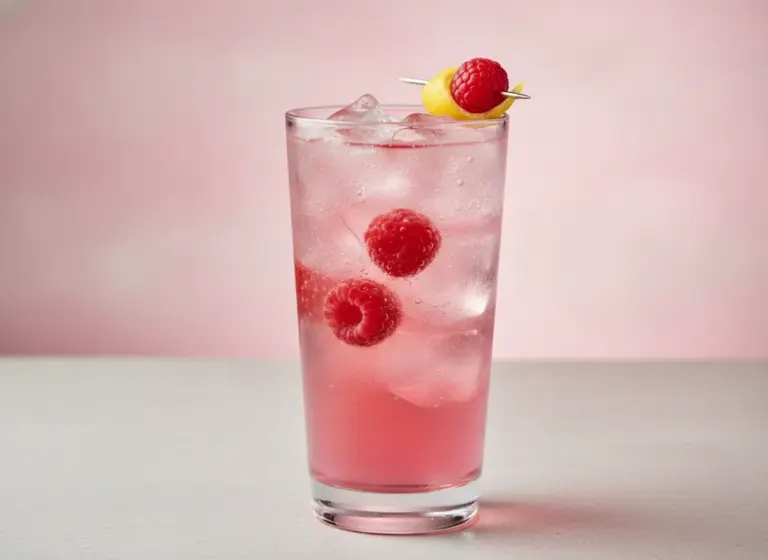 Pink Fizz im Glas