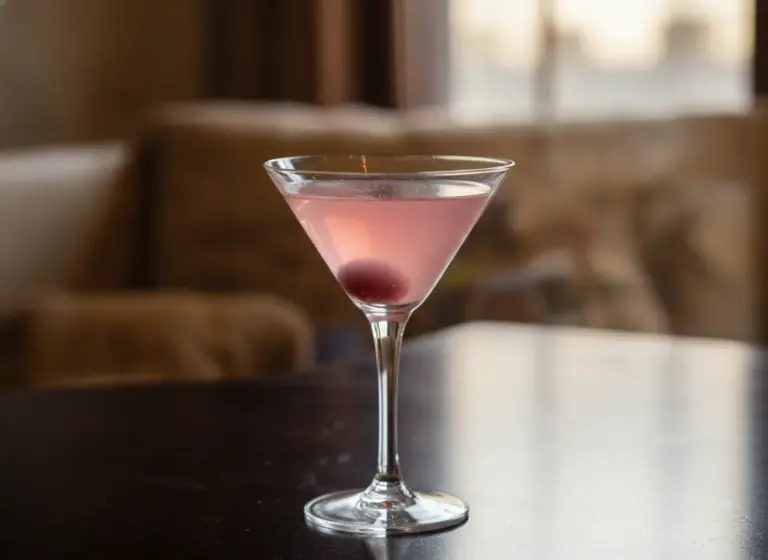 Pink Gin im Glas