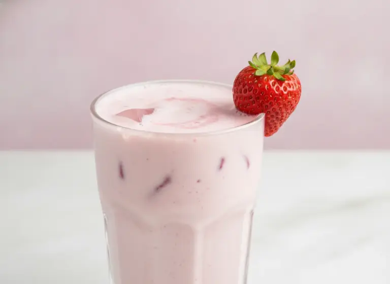 Pink Power – Milchshake im Glas