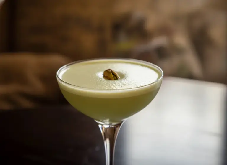 Pistazien-Martini im Glas