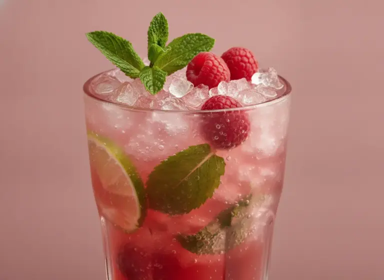 Raspberry Mojito im Glas