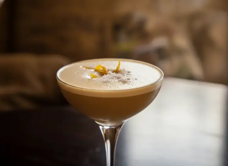 Salted Toffee Martini im Glas